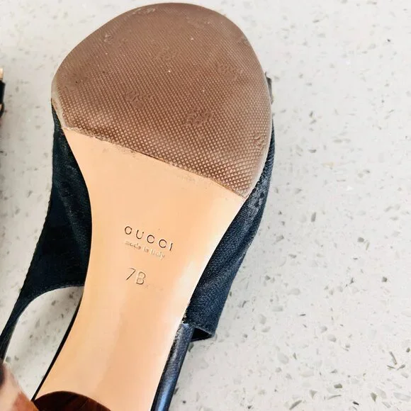 Gucci Heels, size 7, Bamboo details - Picture 6 of 6